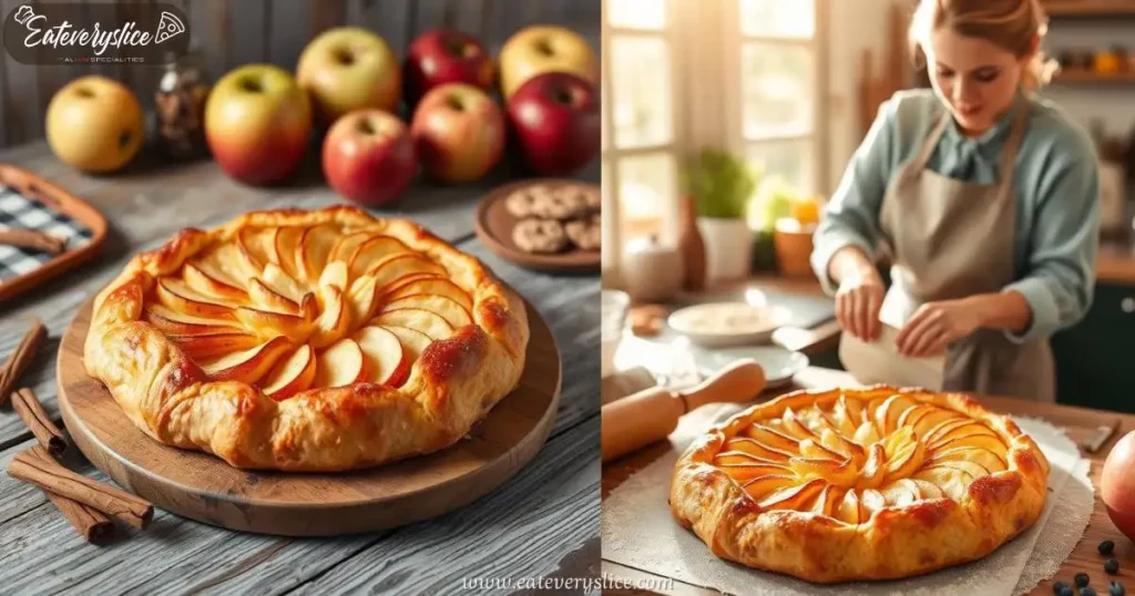 2 Eat Every Slice apple crostata on a rustic wooden table Eat Every Slice apple crostata on a rustic wooden table